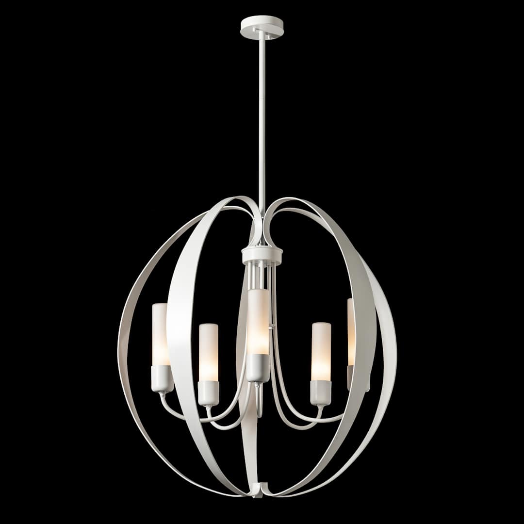 Pomme 5 Light 30" Wide Outdoor Pillar Candle Pendant