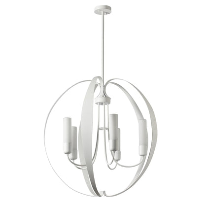 Pomme 5 Light 30" Wide Outdoor Pillar Candle Pendant