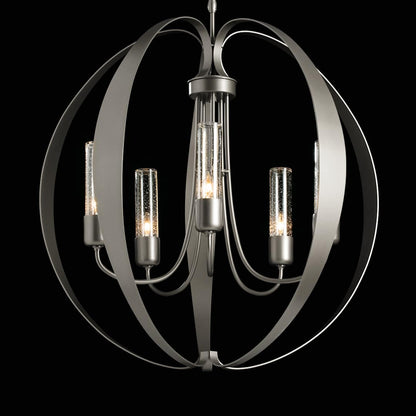 Pomme 5 Light 30" Wide Outdoor Pillar Candle Pendant