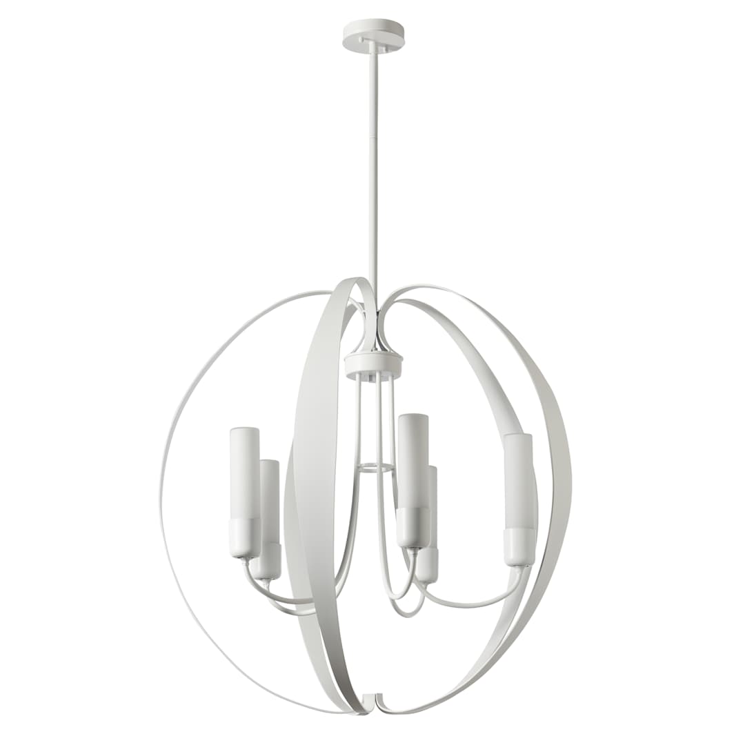 Pomme 5 Light 30" Wide Outdoor Pillar Candle Pendant