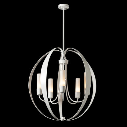 Pomme 5 Light 30" Wide Outdoor Pillar Candle Pendant