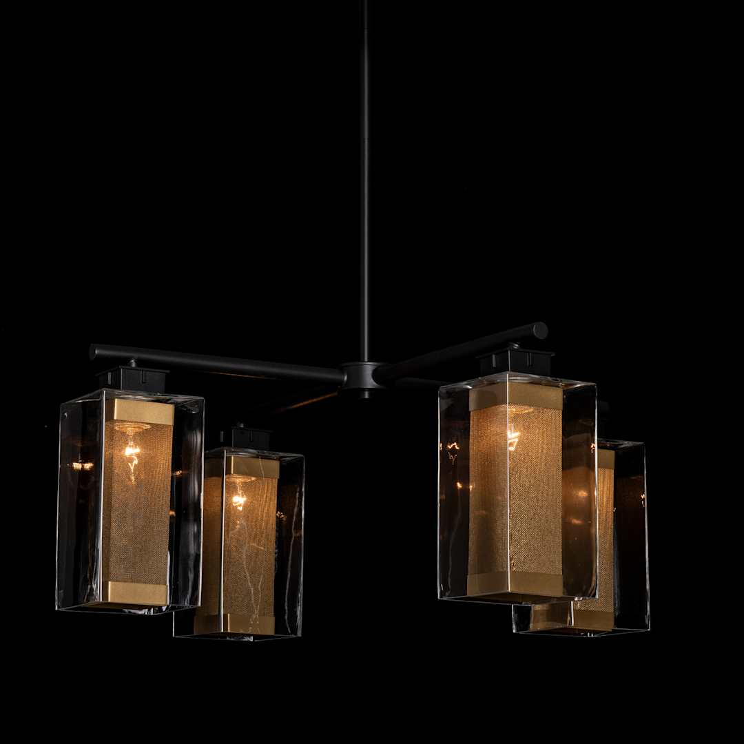 Polaris 4 Light 32" Wide Outdoor Chandelier