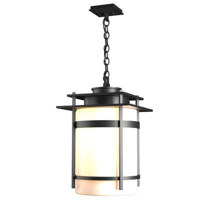 Banded 14" Wide Semi-Flush Outdoor Pendant