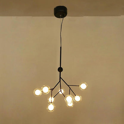 Nordic Style Sputnik Cluster Design Chandeliers Metal Kitchen Lighting Dining Room Lighting Ceiling Light 9 Bulbs
