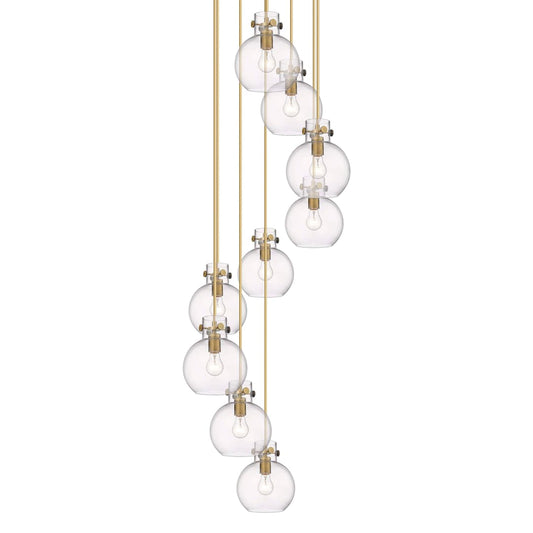 Newton Sphere 9 Light 23" Wide Multi Light Pendant