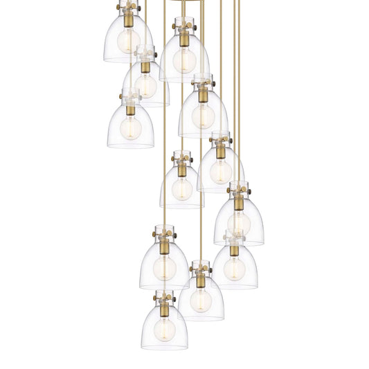 Newton Bell 12 Light 28" Wide Multi Light Pendant