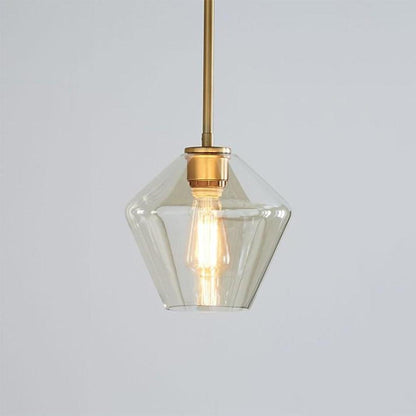 Nordic Classic Copper Glass Pendant Lights Industrial Style Droplight