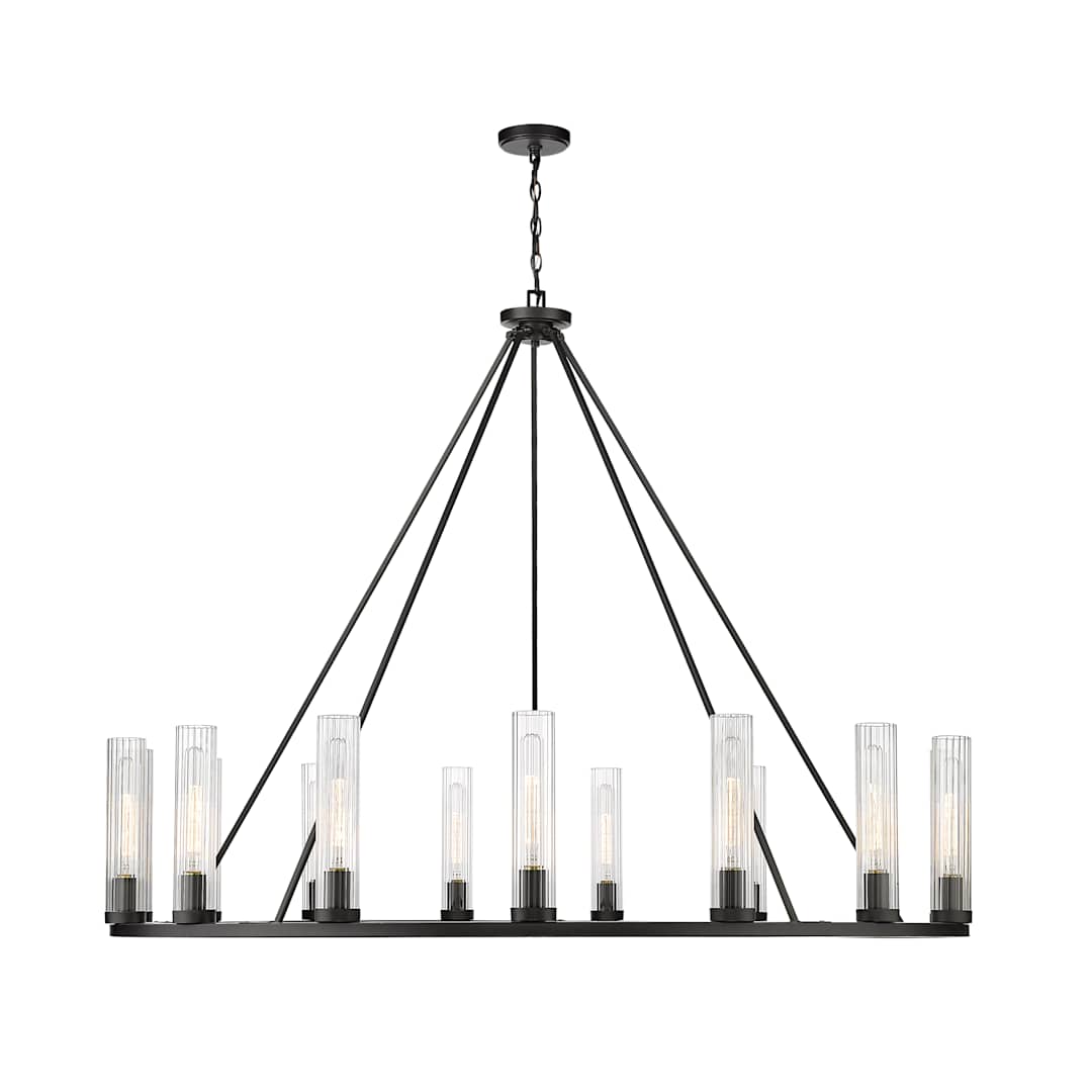 Hartman 15 Light 60" Wide Pillar Candle Ring Chandelier