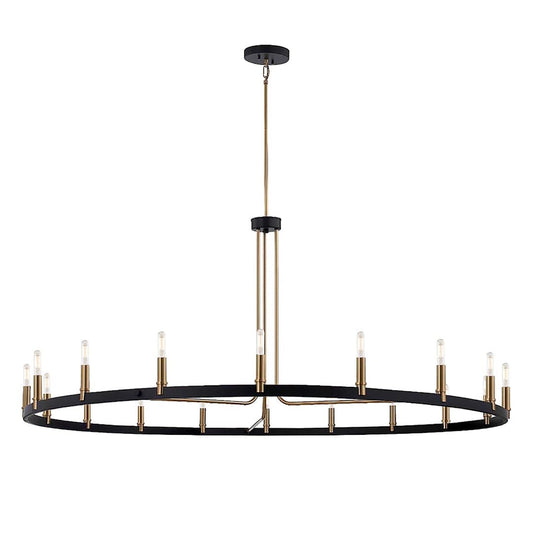 Clayton 18 Light 60" Wide Ring Chandelier
