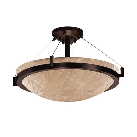 Porcelina 39" Wide LED Semi-Flush Bowl Ceiling Fixture