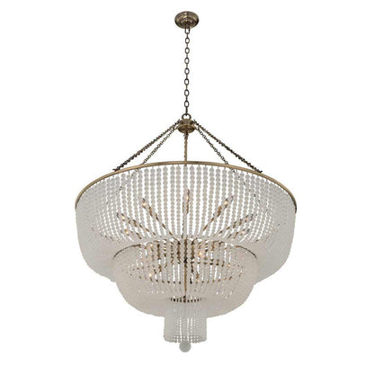 Esperanza 39" Wide Beaded Waterfall Chandelier