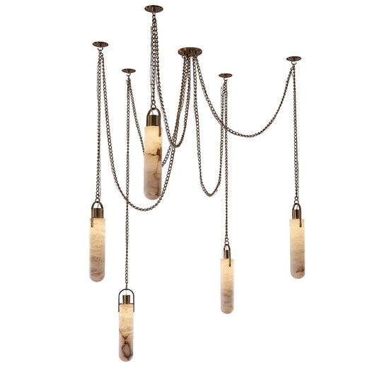 Flint 5 Light 38" Wide LED Multi Light Pendant