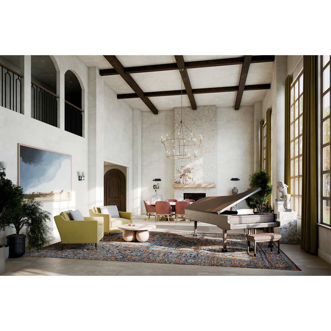 Carrick 18 Light 55" Wide Taper Candle Ring Chandelier