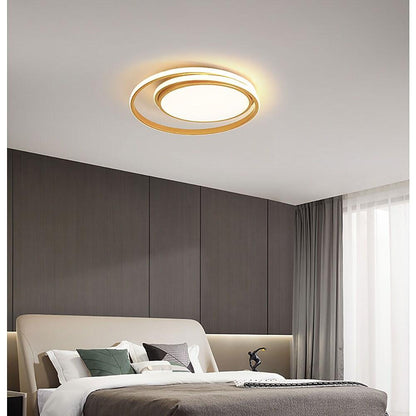 Circular Modern Acrylic LED Flush Mount Ceiling Light for Bedroom