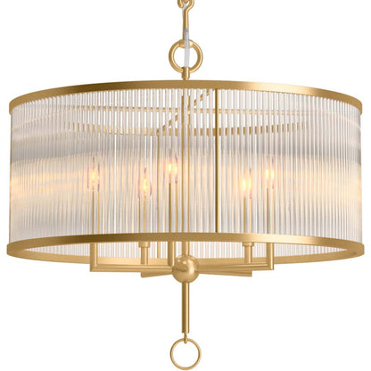 Terret 5 Light 29" Wide Taper Candle Drum Chandelier
