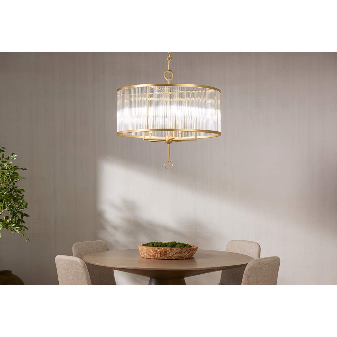 Terret 5 Light 29" Wide Taper Candle Drum Chandelier