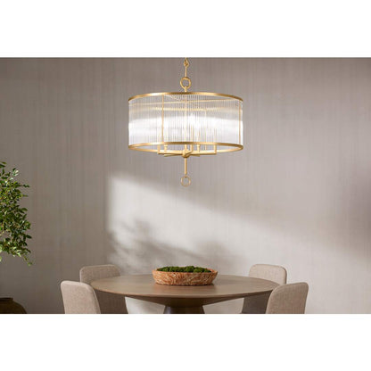 Terret 5 Light 29" Wide Taper Candle Drum Chandelier