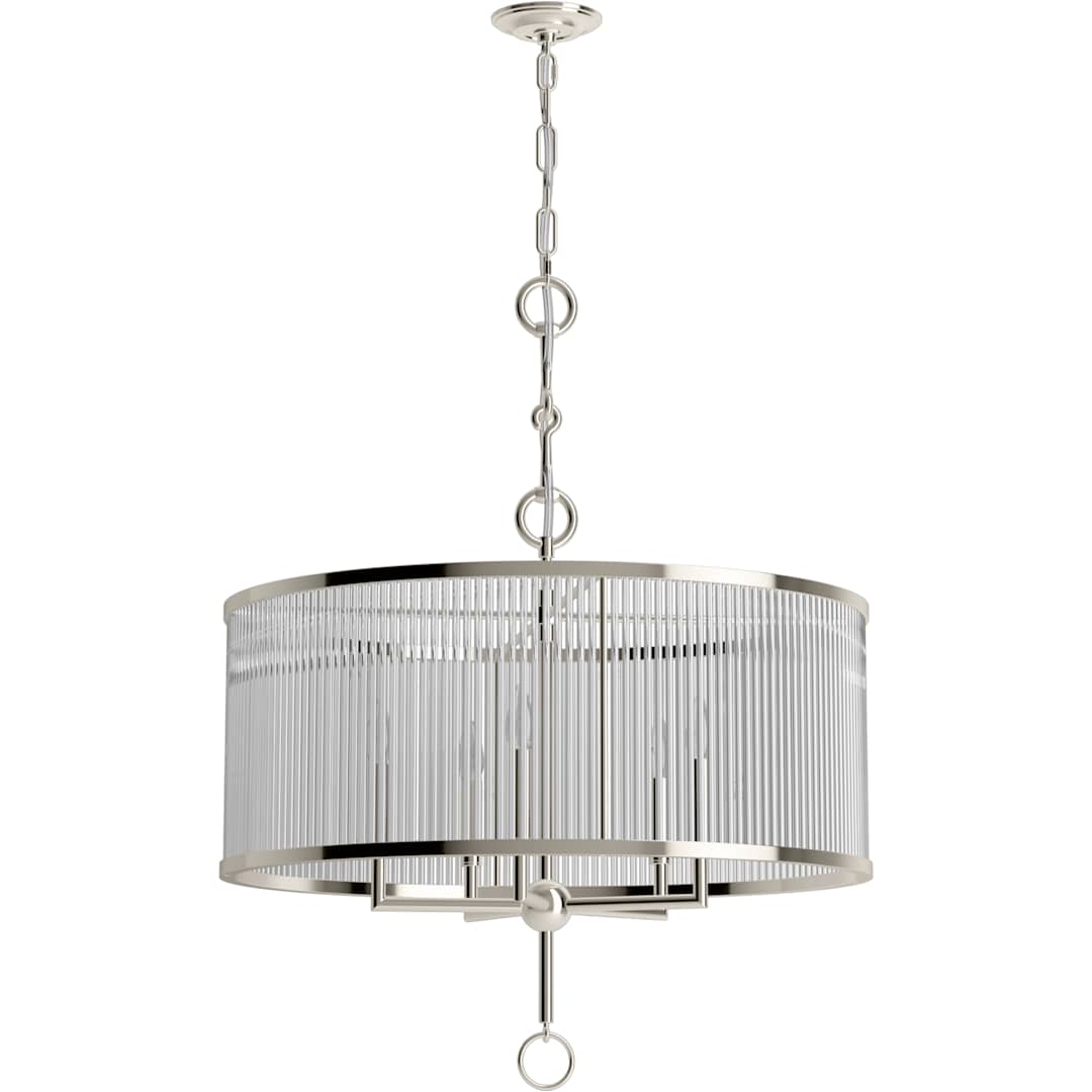 Terret 5 Light 29" Wide Taper Candle Drum Chandelier