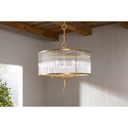 Terret 5 Light 29" Wide Taper Candle Drum Chandelier
