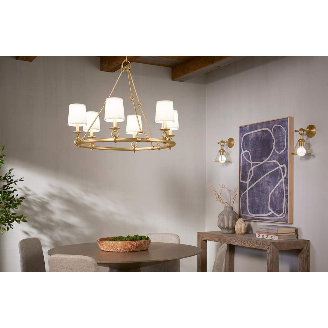 Terret 6 Light 36" Wide Taper Candle Ring Chandelier