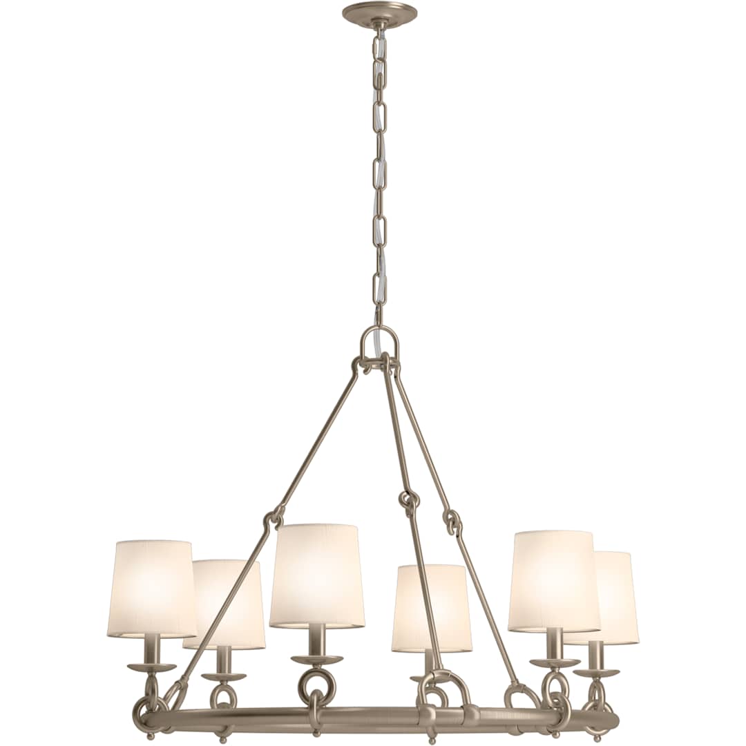 Terret 6 Light 36" Wide Taper Candle Ring Chandelier