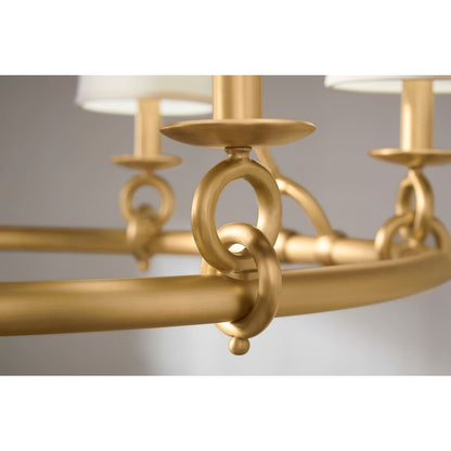 Terret 6 Light 36" Wide Taper Candle Ring Chandelier