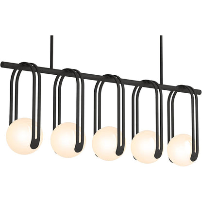 Kraga 5 Light 45" Wide Linear Chandelier