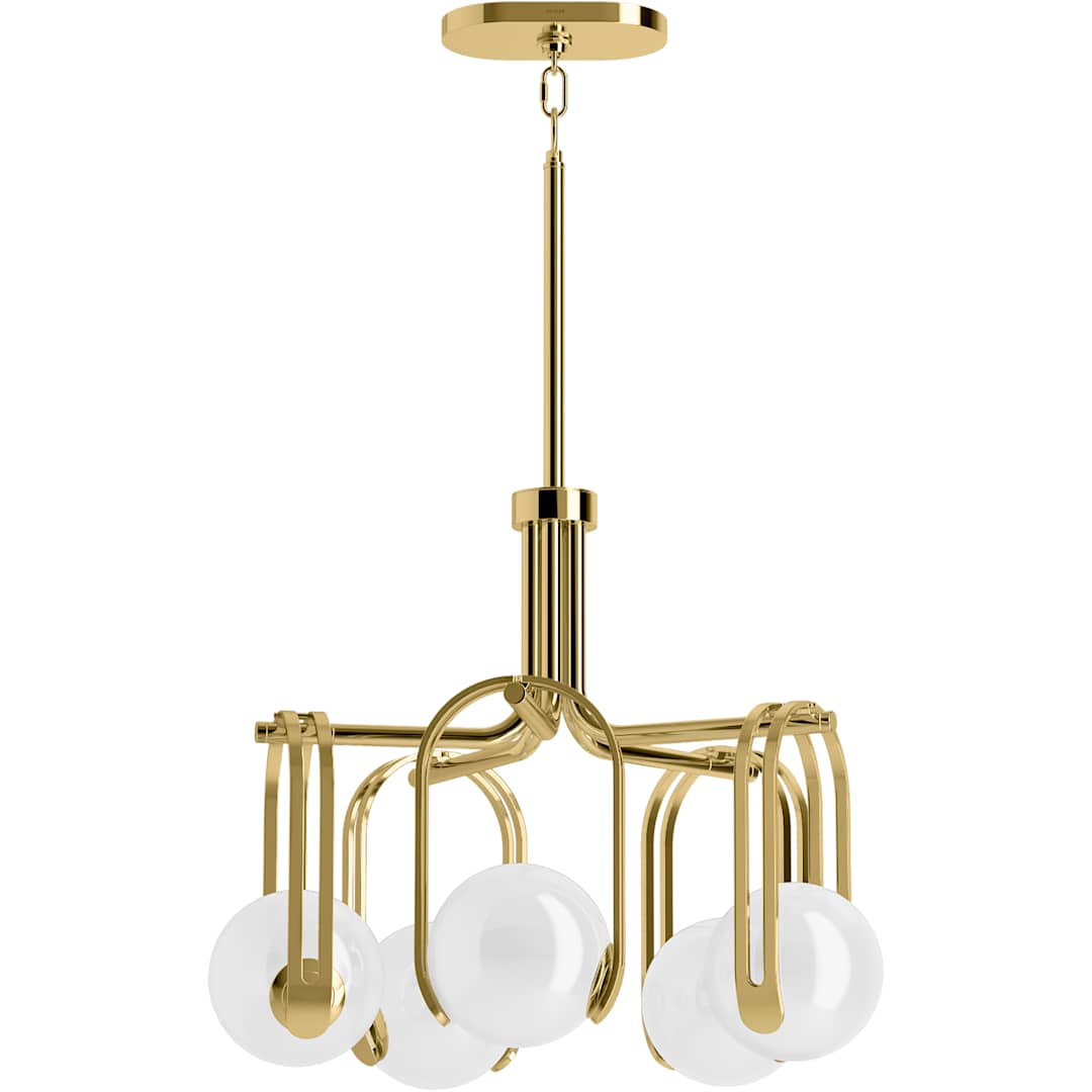 Kraga 5 Light 23" Wide Chandelier