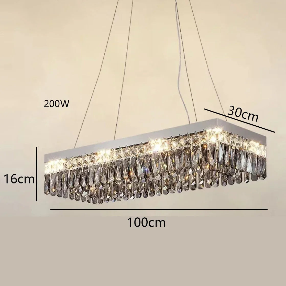 Giano Crystal Ceiling Light