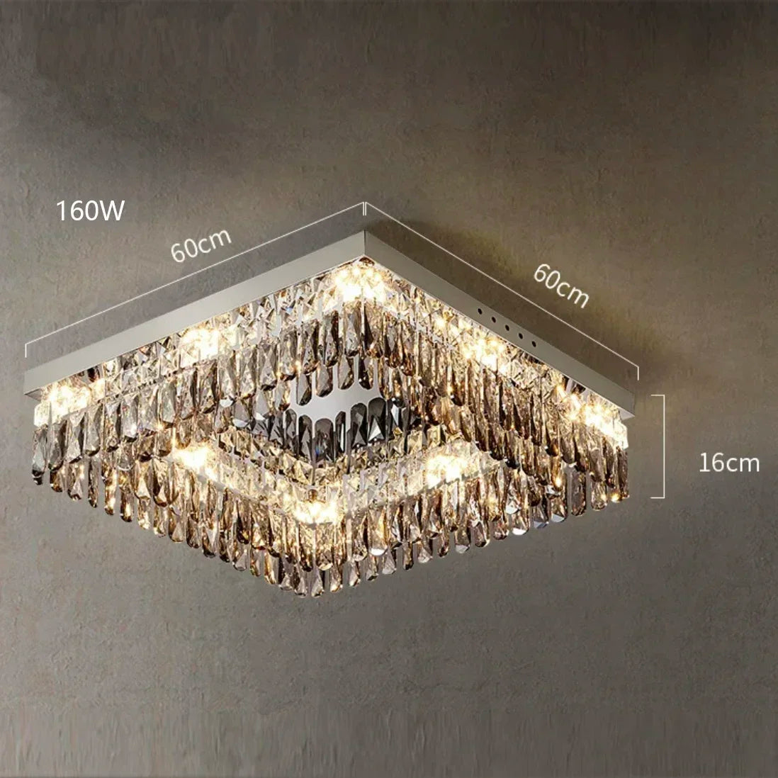 Giano Crystal Ceiling Light