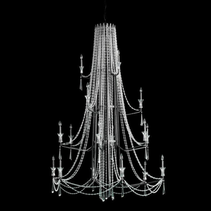 Barcelona 18-Light Chandelier in Onyx