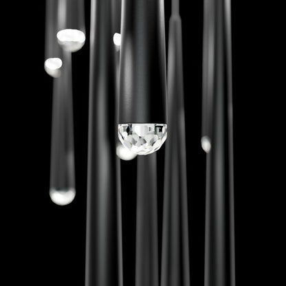 Cascade 41-Light LED Pendant in Black