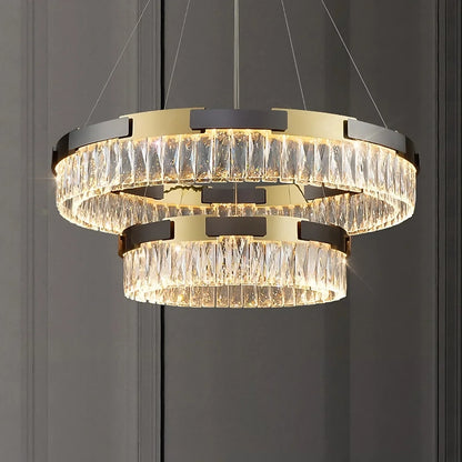 Siena Contemporary Crystal Light Fixture