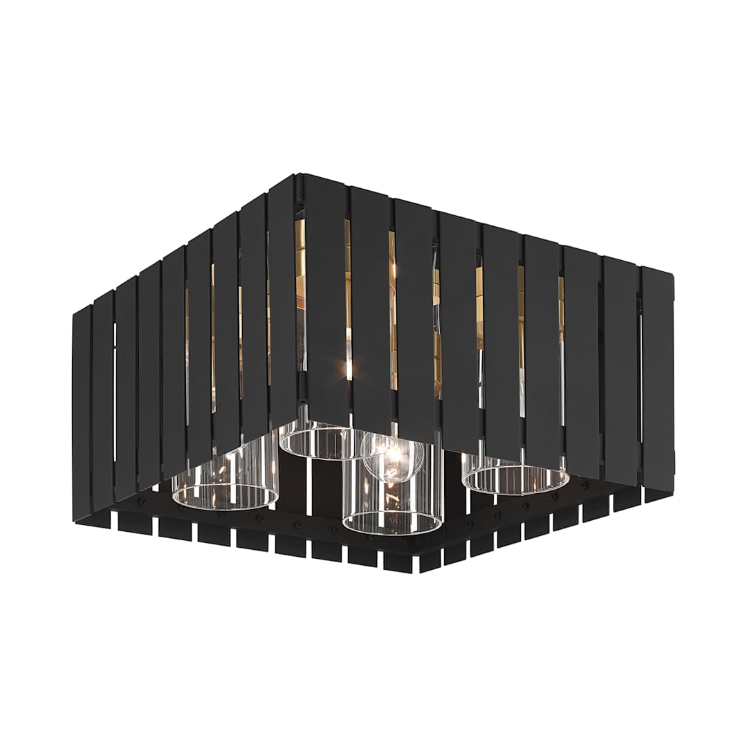 Greenwich 4 Light 13" Wide Flush Mount Outdoor Ceiling Fixture