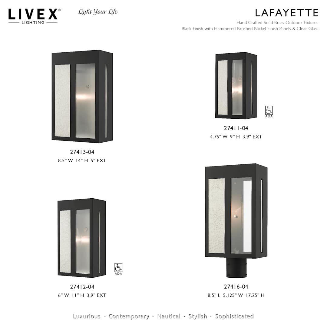 Lafayette 14" Tall Outdoor Wall Sconce