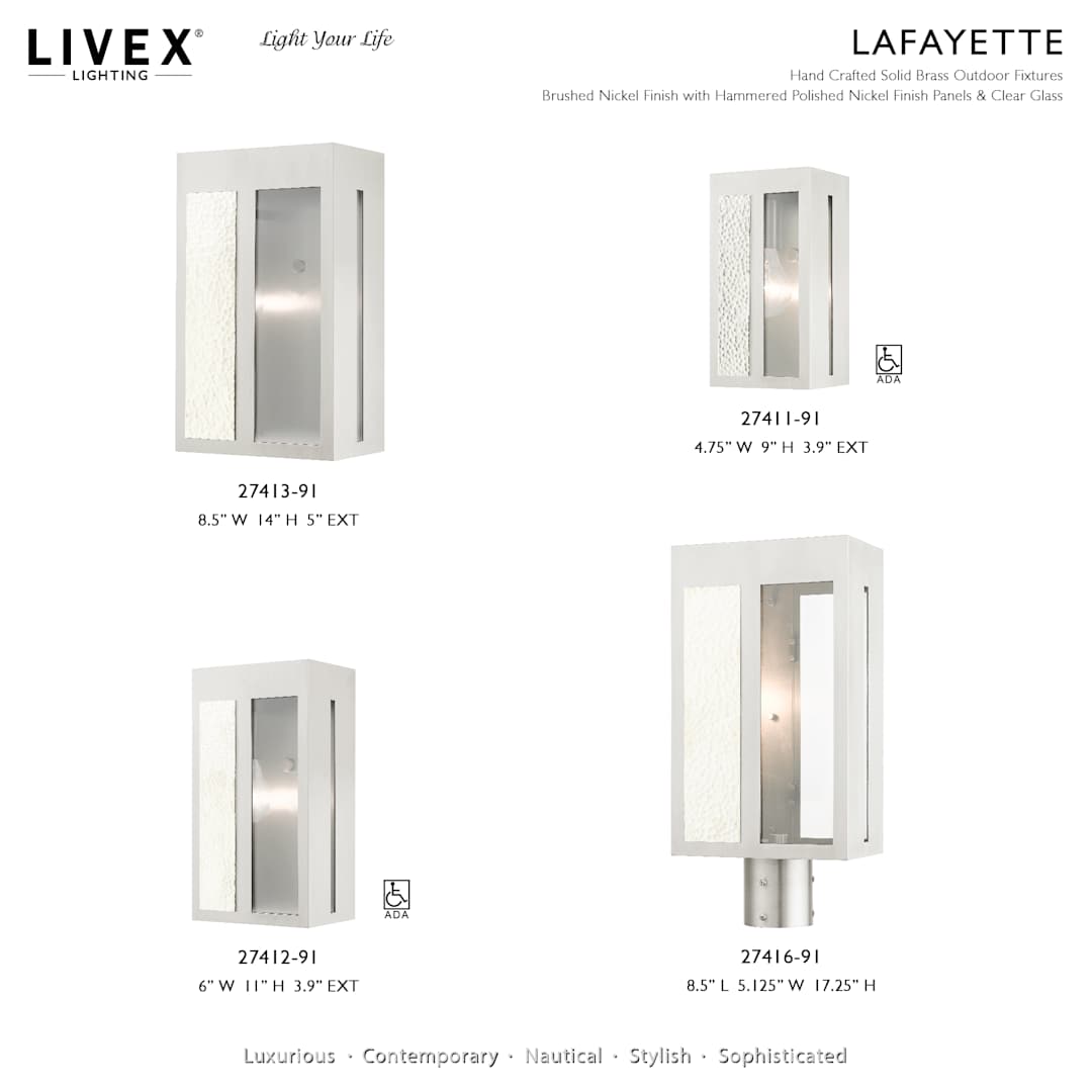 Lafayette 14" Tall Outdoor Wall Sconce