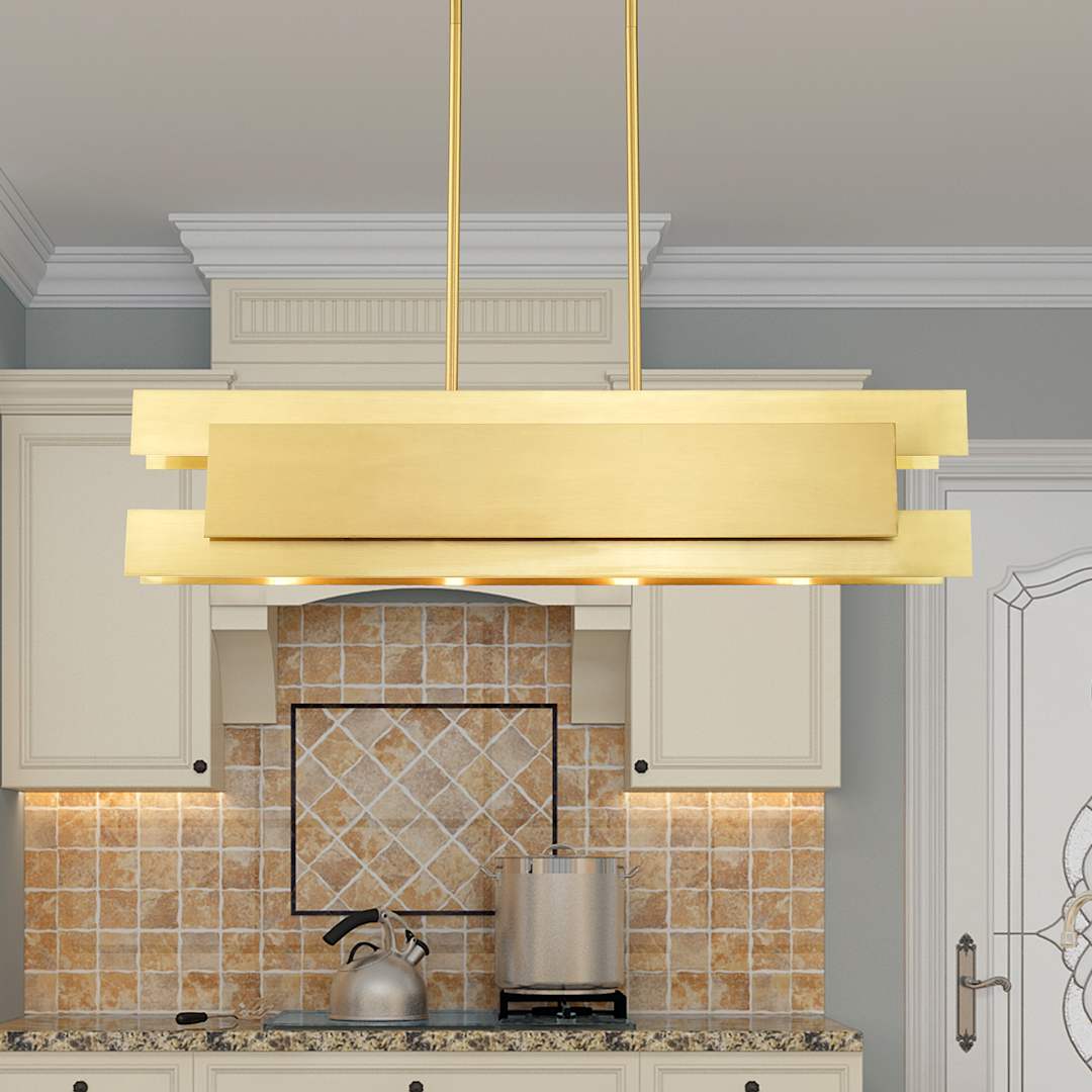 Varick 4 Light 36" Wide Linear Chandelier