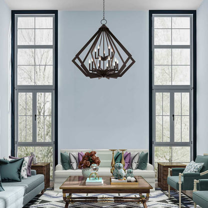 Prism 15 Light 42" Wide Taper Candle Chandelier