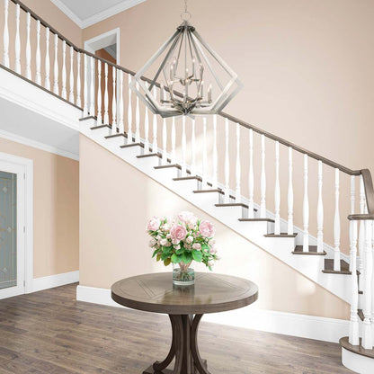 Prism 15 Light 42" Wide Taper Candle Chandelier