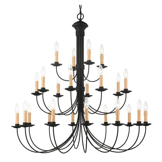 Heritage 24 Light 3 Tier Chandelier