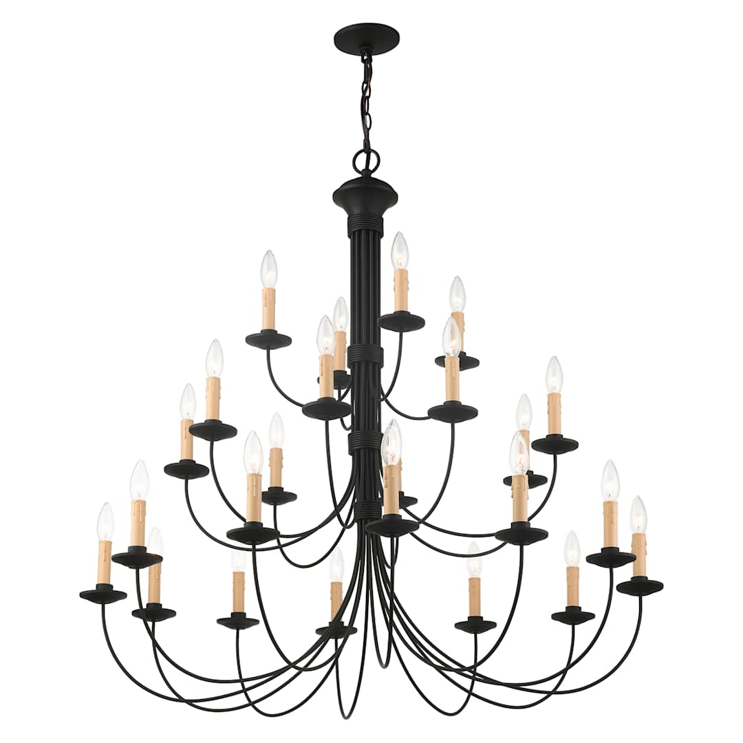 Heritage 24 Light 3 Tier Chandelier