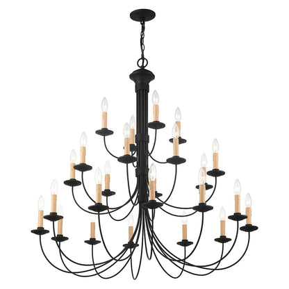 Heritage 24 Light 3 Tier Chandelier