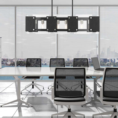 Barcelona 8 Light 12" Wide Linear Chandelier