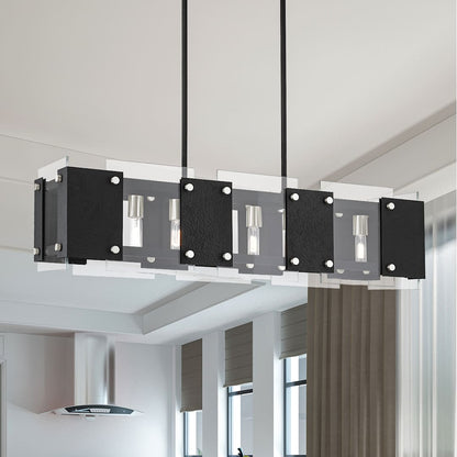 Barcelona 8 Light 12" Wide Linear Chandelier