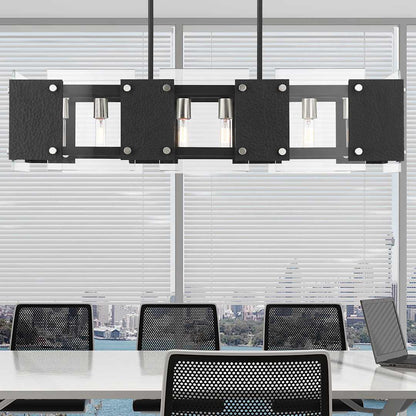 Barcelona 8 Light 12" Wide Linear Chandelier