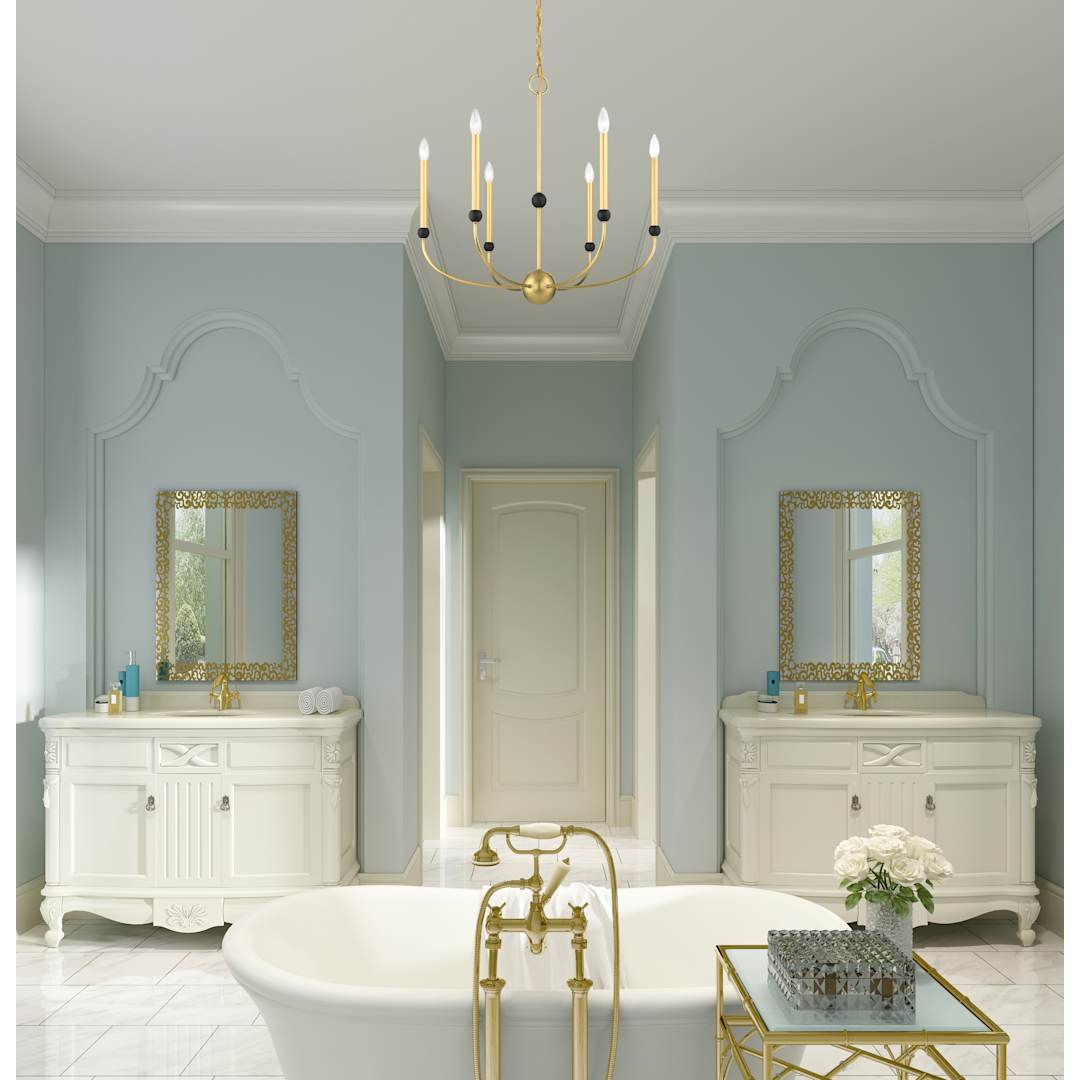 Cortlandt 6 Light 28" Wide Candle Style Chandelier