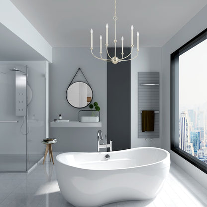 Cortlandt 6 Light 28" Wide Candle Style Chandelier