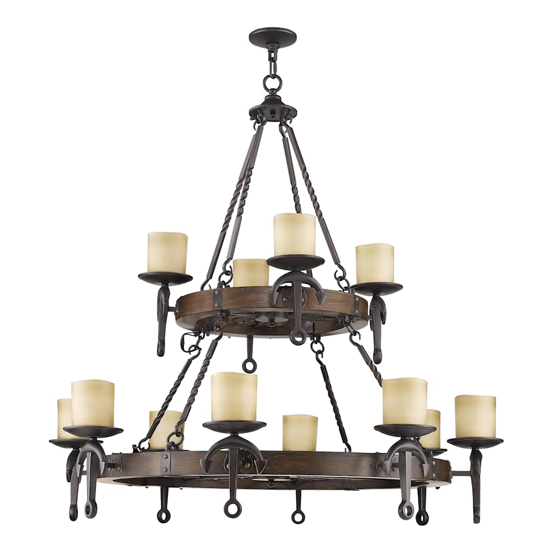 Cape May 12 Light 2 Tier Chandelier