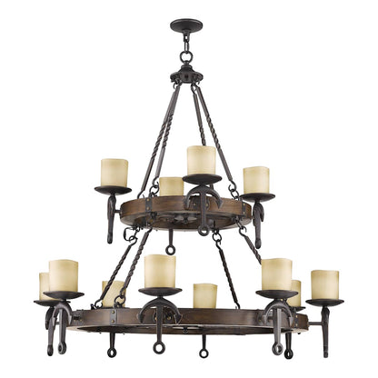 Cape May 12 Light 2 Tier Chandelier