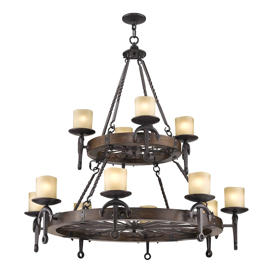Cape May 12 Light 2 Tier Chandelier